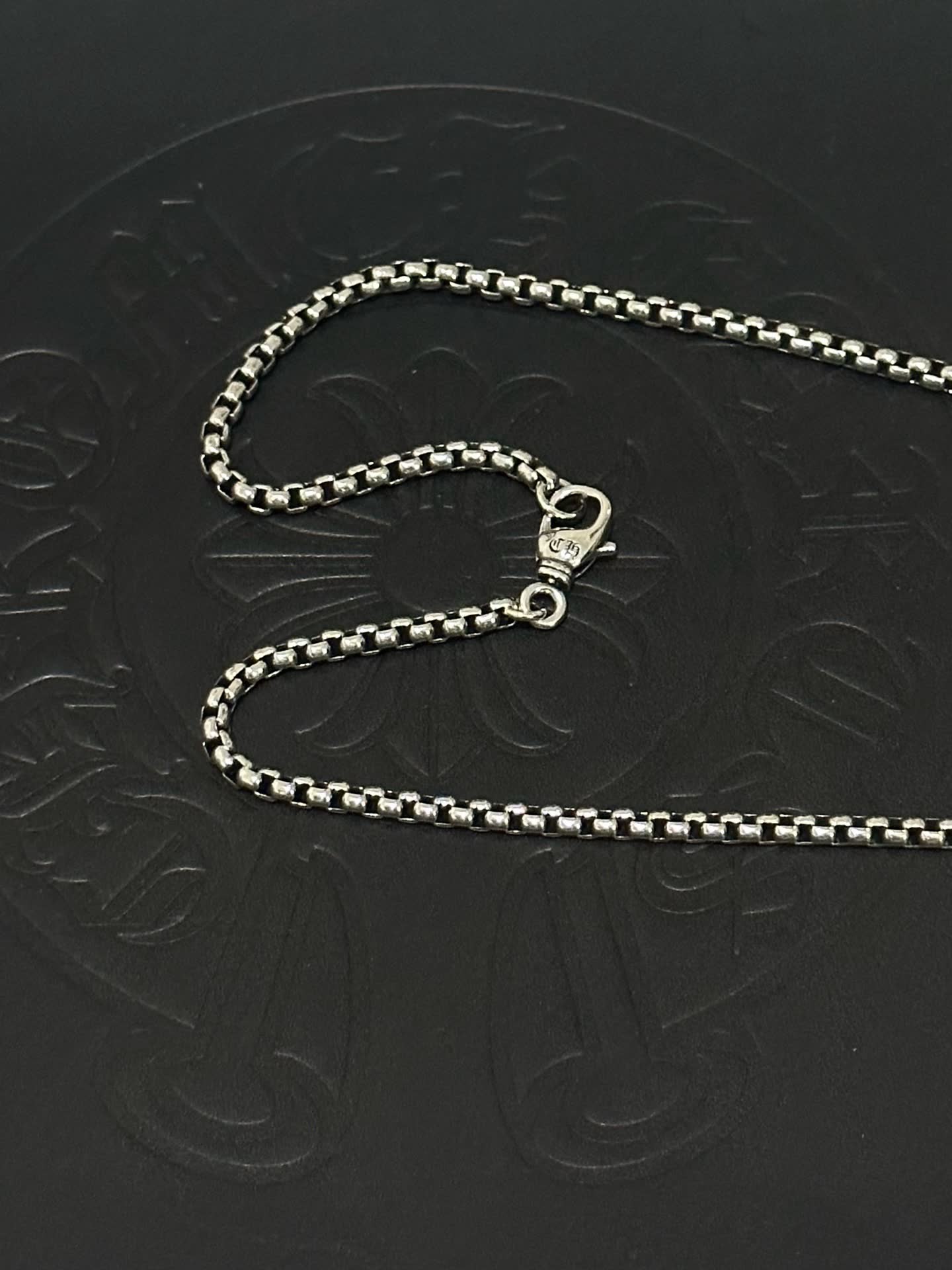 Chrome Hearts Silver Cross Pendant Necklace